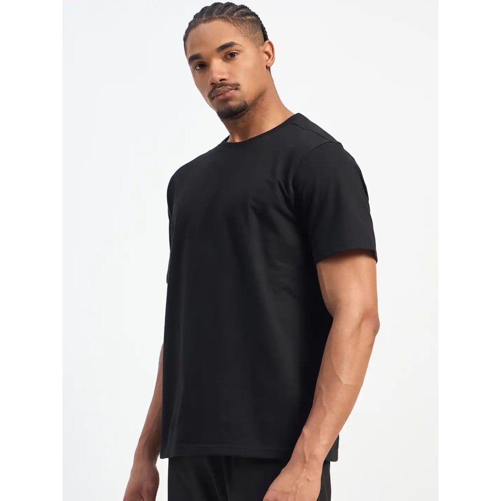 SG H1MT84181 Men Black T-Shirt, Black, S SG H1MT84181 Men Black T-Shirt, Black, S