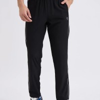 SG H1MTP84012 Men Black Track Pant, Black, S