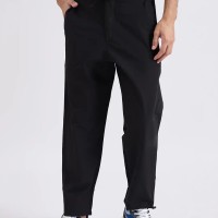 SG H1MTP84121 Men Black Track Pant, Black, S