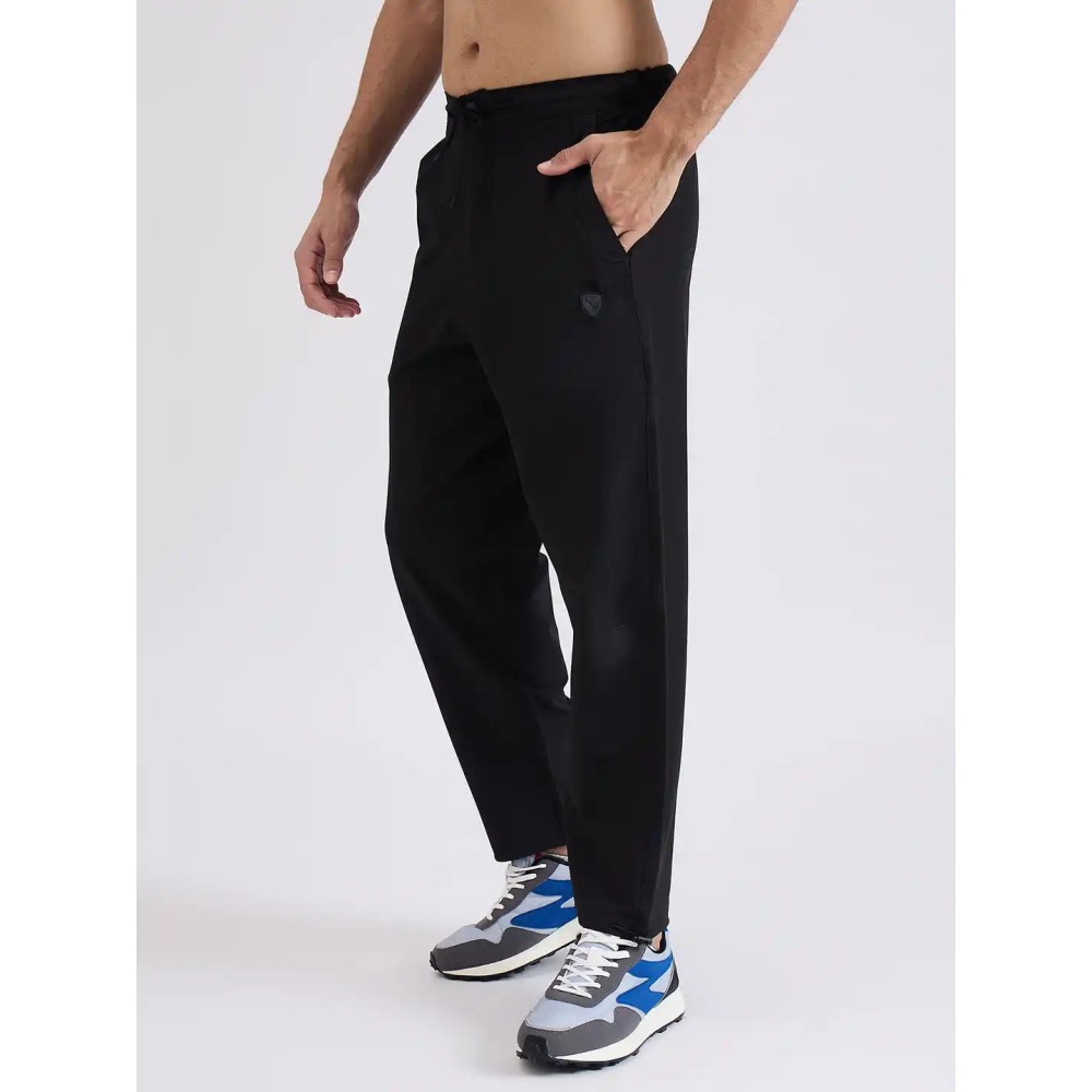 SG H1MTP84121 Men Black Track Pant, Black, S