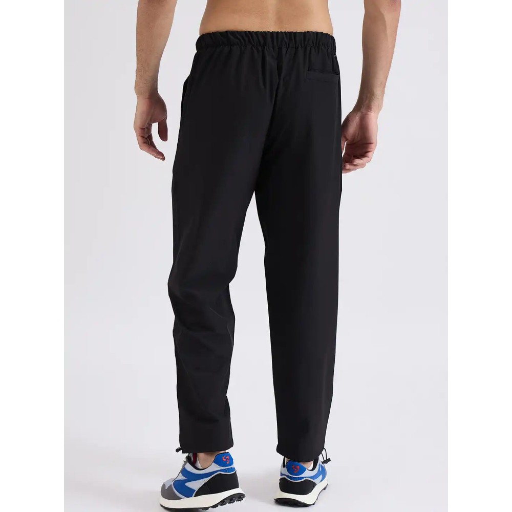 SG H1MTP84121 Men Black Track Pant, Black, S