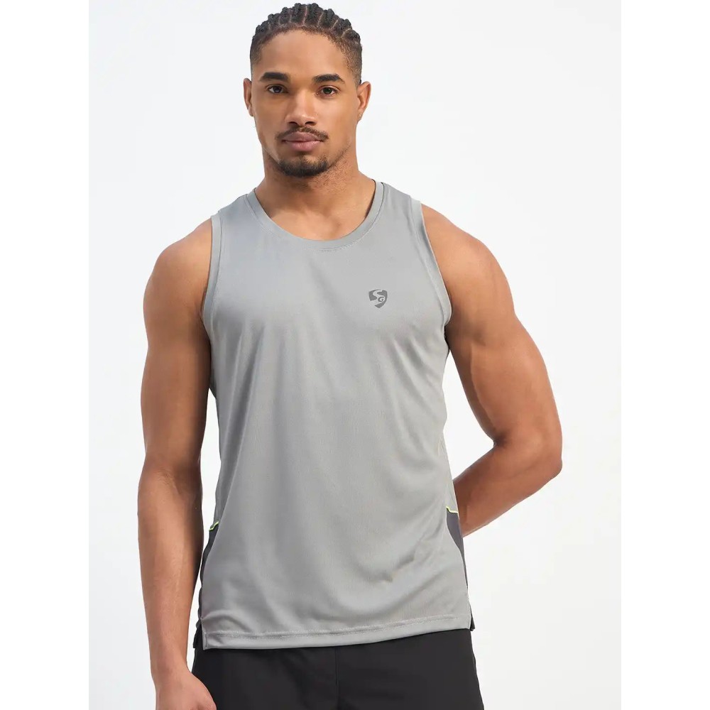 SG H1MV83602 Men Light Grey/ Dark Grey T-Vest, Light Grey/Dark Grey, S SG H1MV83602 Men Light Grey/ Dark Grey T-Vest, Light Grey/Dark Grey, S