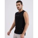 SG H1MV83631 Men Black T-Vest, Black, S SG H1MV83631 Men Black T-Vest, Black, S