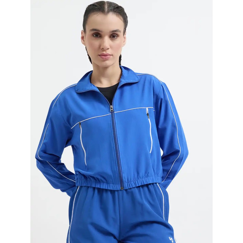 SG H1WJ83521 Women Cobalt Blue Jacket, Cobalt Blue, S