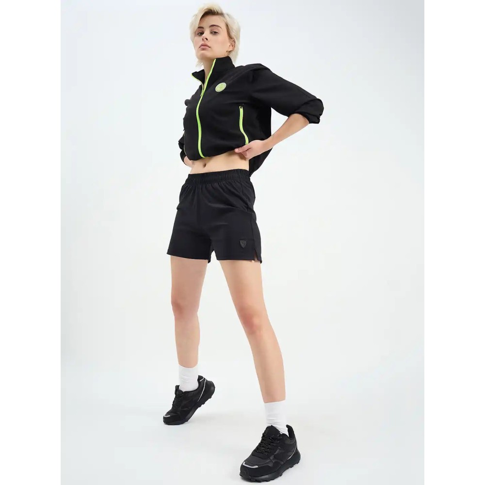 SG H1WJ83532 Women Black Jacket, Black, S