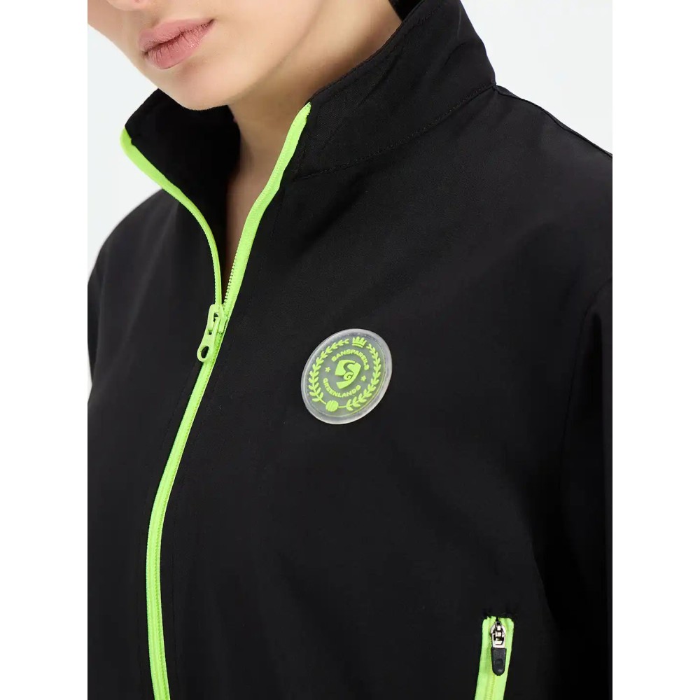 SG H1WJ83532 Women Black Jacket, Black, S
