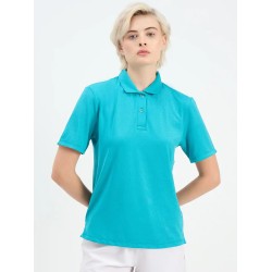 SG H1WP83192 Women Turquoise Polo T-Shirt