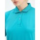 SG H1WP83192 Women Turquoise Polo T-Shirt, Turquoise, S