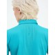 SG H1WP83192 Women Turquoise Polo T-Shirt, Turquoise, S