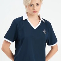 SG H1WP83202 Women Navy Polo T-Shirt, Navy, S