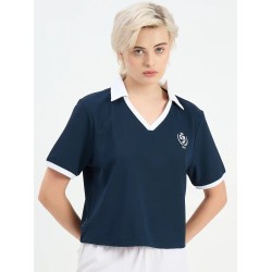 SG H1WP83202 Women Navy Polo T-Shirt