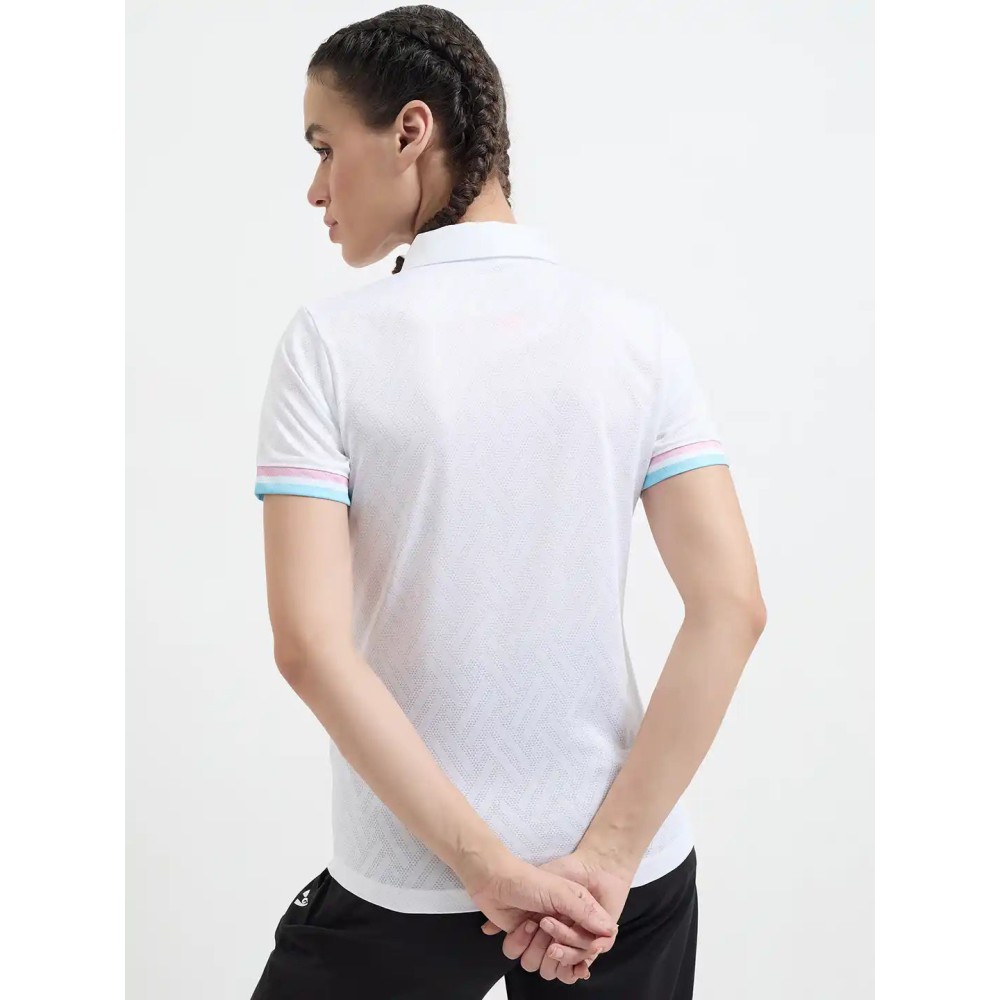 SG H1WP83221 Women White Polo T-Shirt, White, S