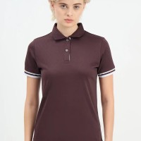 SG H1WP83222 Women Raisin Purple Polo T-Shirt, Raisin Purple, S