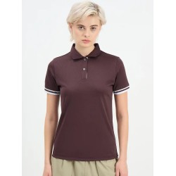SG H1WP83222 Women Raisin Purple Polo T-Shirt
