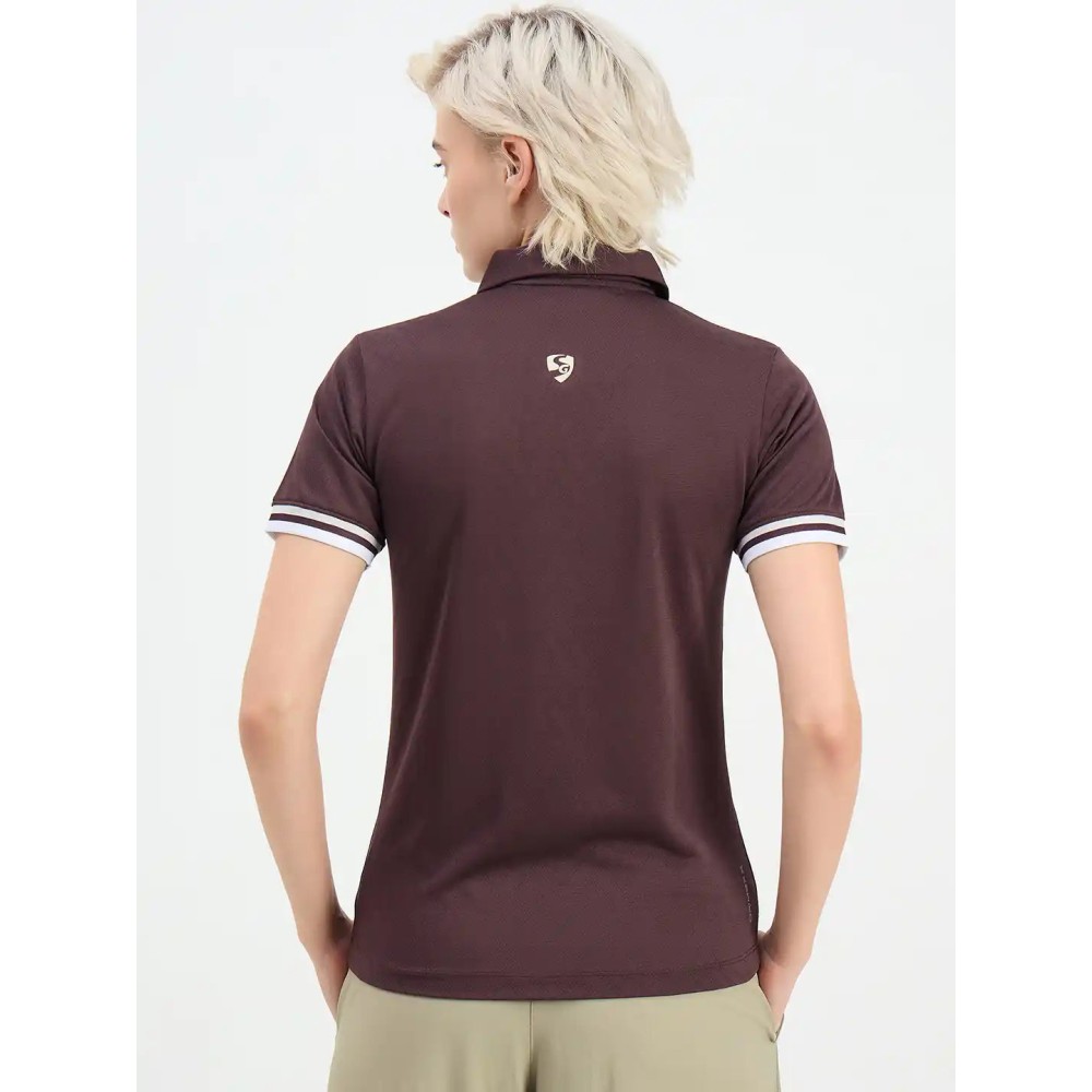 SG H1WP83222 Women Raisin Purple Polo T-Shirt, Raisin Purple, S SG H1WP83222 Women Raisin Purple Polo T-Shirt, Raisin Purple, S