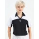 SG H1WP83231 Women Black/White Polo T-Shirt, Black/white, S
