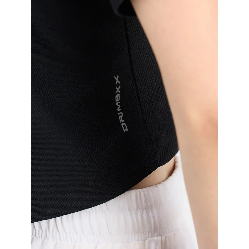 SG H1WP83231 Women Black/White Polo T-Shirt, Black/white, S