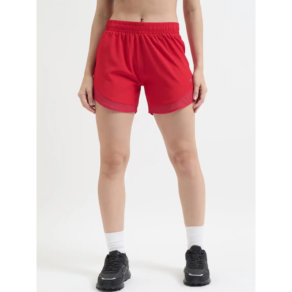 SG H1WS83301 Women Red Shorts, Red, S