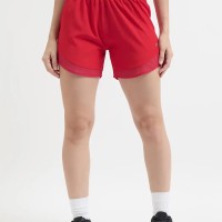 SG H1WS83301 Women Red Shorts, Red, S