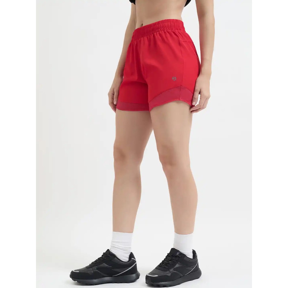 SG H1WS83301 Women Red Shorts, Red, S