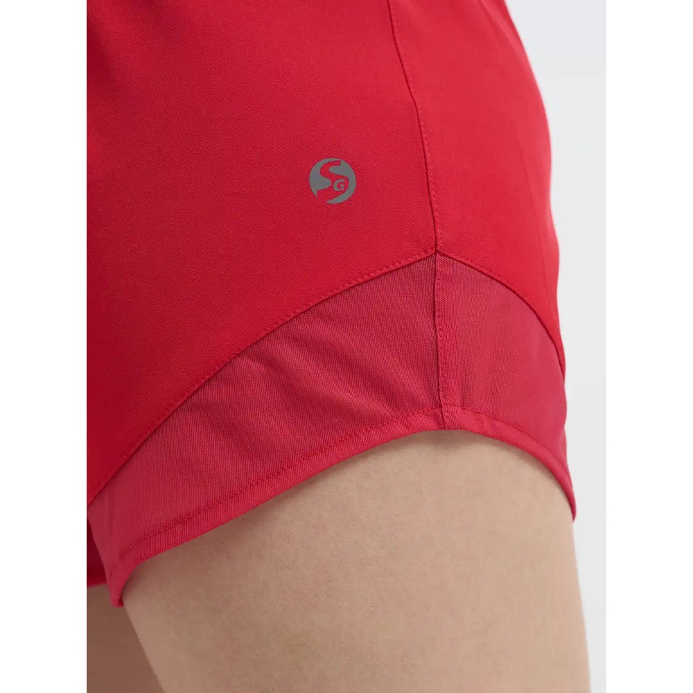 SG H1WS83301 Women Red Shorts, Red, S