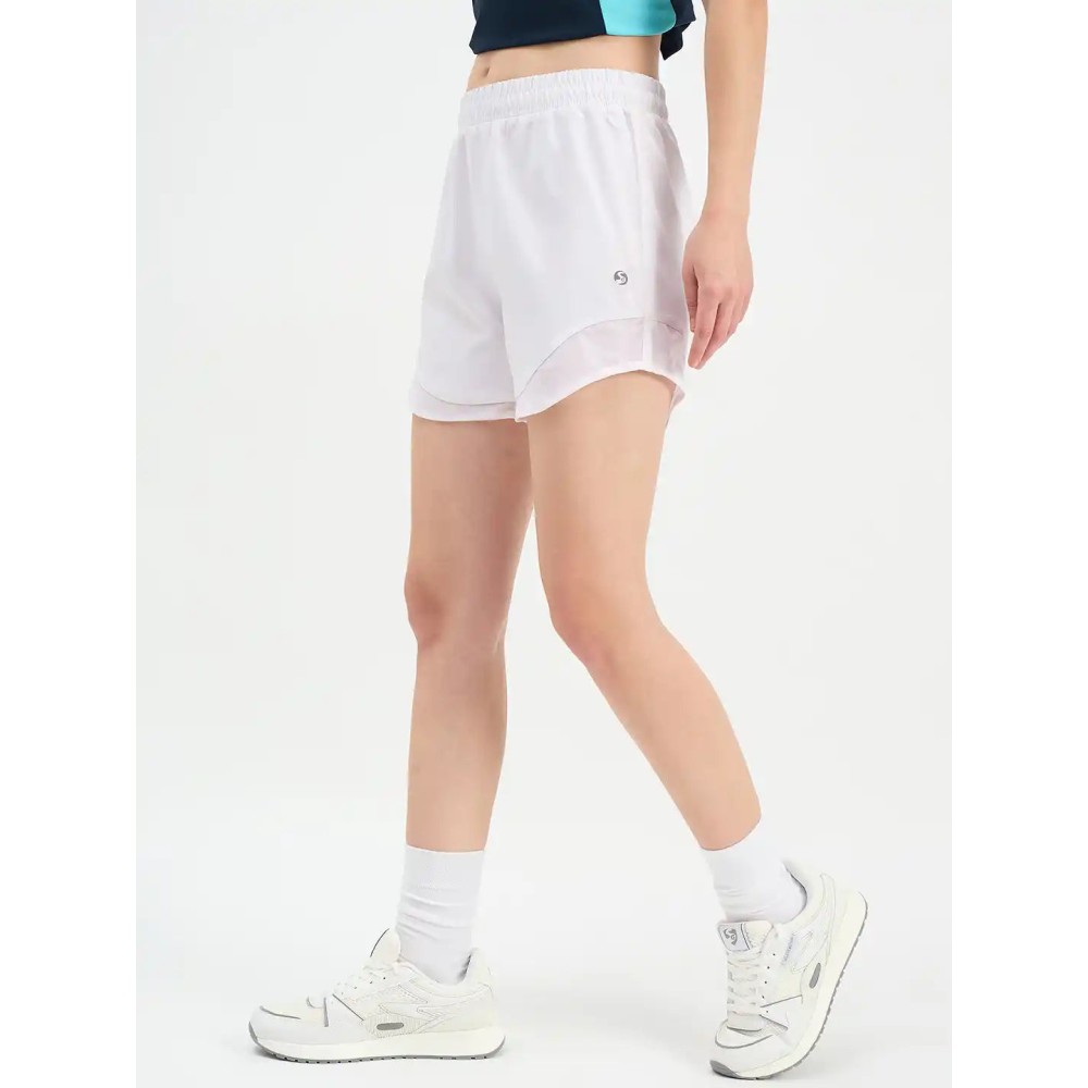 SG H1WS83302 Women White Shorts, White, S SG H1WS83302 Women White Shorts, White, S