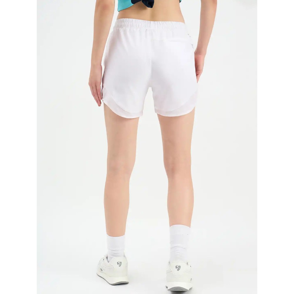 SG H1WS83302 Women White Shorts, White, S SG H1WS83302 Women White Shorts, White, S