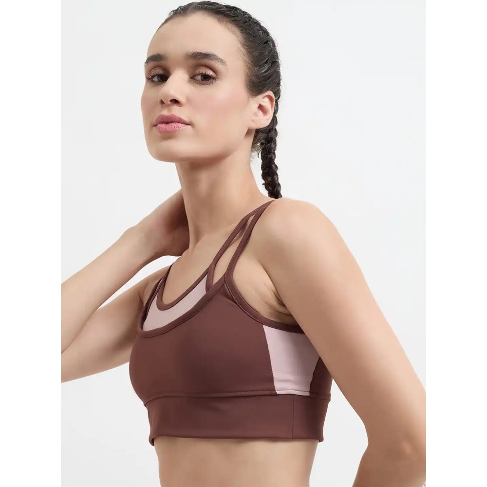 SG H1WSB83321 Women Brown Sports Bra, Brown, S SG H1WSB83321 Women Brown Sports Bra, Brown, S