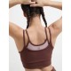 SG H1WSB83321 Women Brown Sports Bra, Brown, S SG H1WSB83321 Women Brown Sports Bra, Brown, S