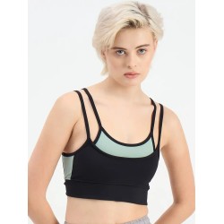 SG H1WSB83322 Women Black Sports Bra