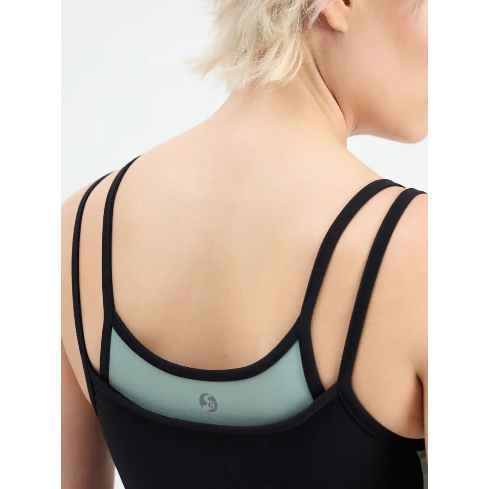 SG H1WSB83322 Women Black Sports Bra, Black, S SG H1WSB83322 Women Black Sports Bra, Black, S