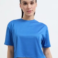 SG H1WT83102 Women Royal Blue T-Shirt, Royal Blue, S
