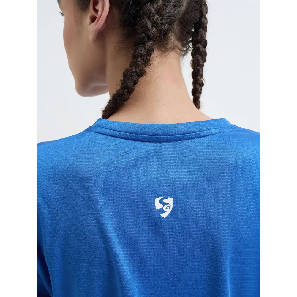 SG H1WT83102 Women Royal Blue T-Shirt, Royal Blue, S