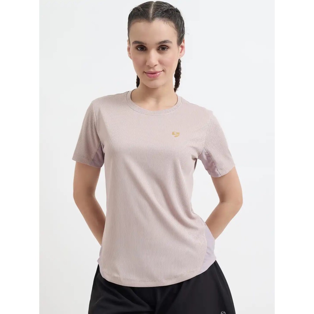 SG H1WT83122 Women Shadow Grey T-Shirt, Shadow Grey, S