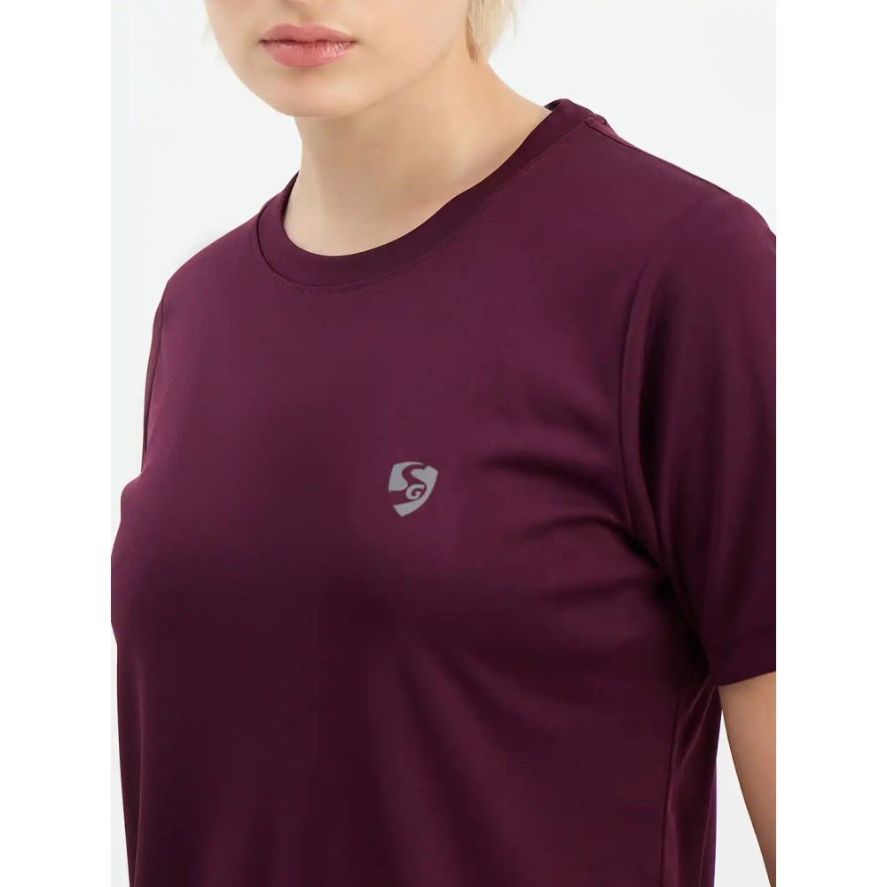 SG H1WT83131 Women Berry T-Shirt, Berry, S