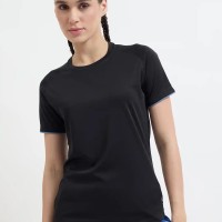 SG H1WT83151 Women Jet Black T-Shirt, Jet Black, S