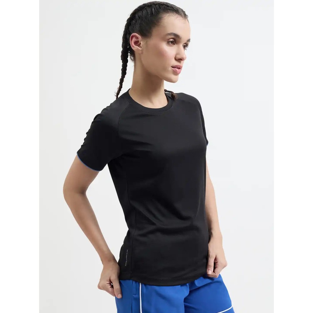 SG H1WT83151 Women Jet Black T-Shirt, Jet Black, S