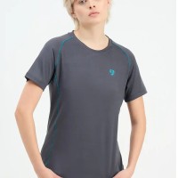 SG H1WT83162 Women Grey T-Shirt, Grey, S