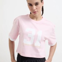 SG H1WT83171 Women Pink T-Shirt, Pink, S