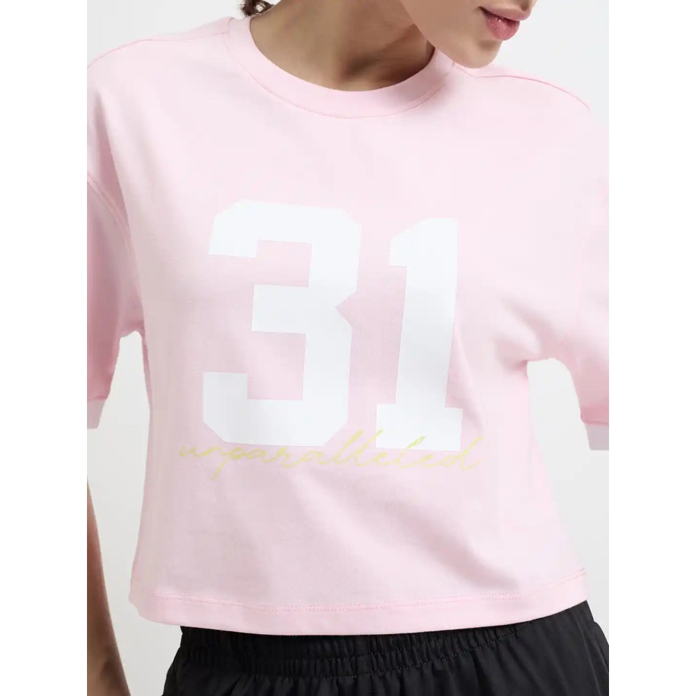 SG H1WT83171 Women Pink T-Shirt, Pink, S