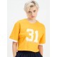 SG H1WT83172 Women Yellow T-Shirt, Yellow, S