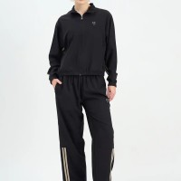 SG H1WTS83561 Women Black Tracksuit, Black, S