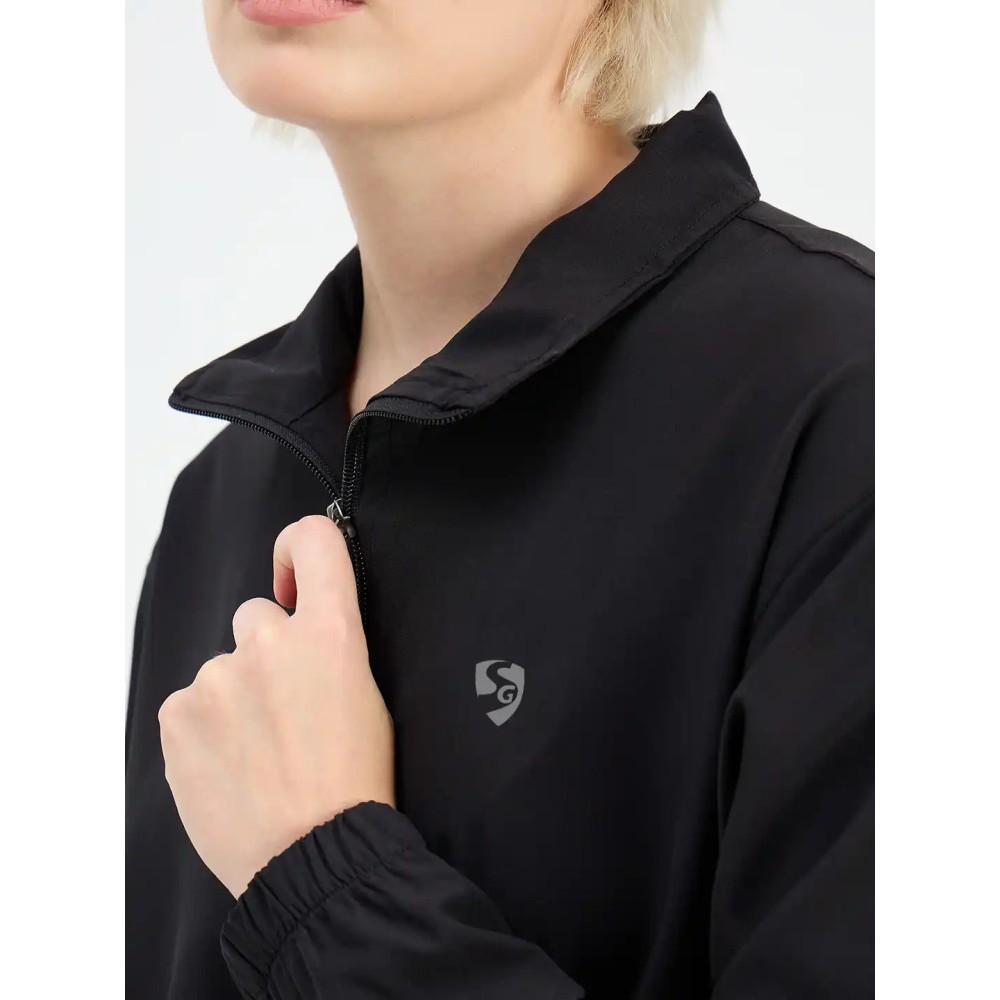 SG H1WTS83561 Women Black Tracksuit, Black, S SG H1WTS83561 Women Black Tracksuit, Black, S
