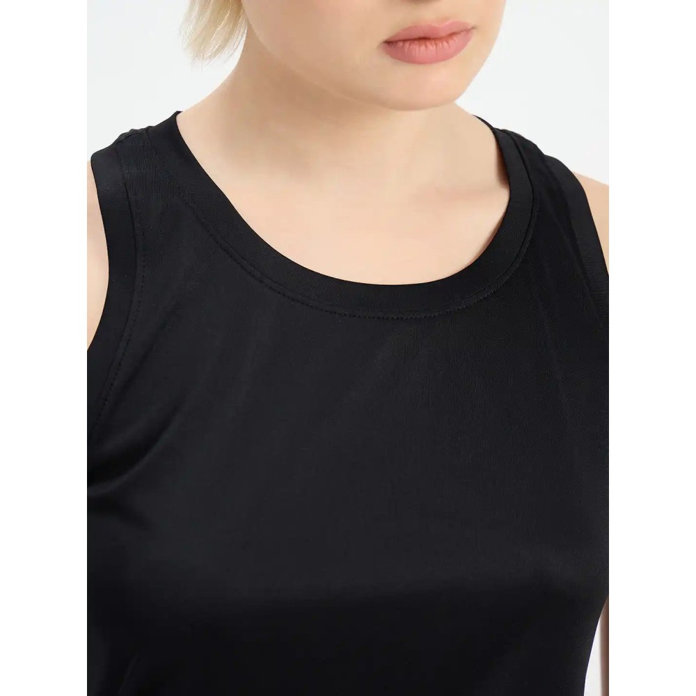 SG H1WV83011 Women Black T-Vest, Black, S SG H1WV83011 Women Black T-Vest, Black, S