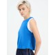 SG H1WV83081 Women Royal Blue T-Vest, Royal Blue, S SG H1WV83081 Women Royal Blue T-Vest, Royal Blue, S