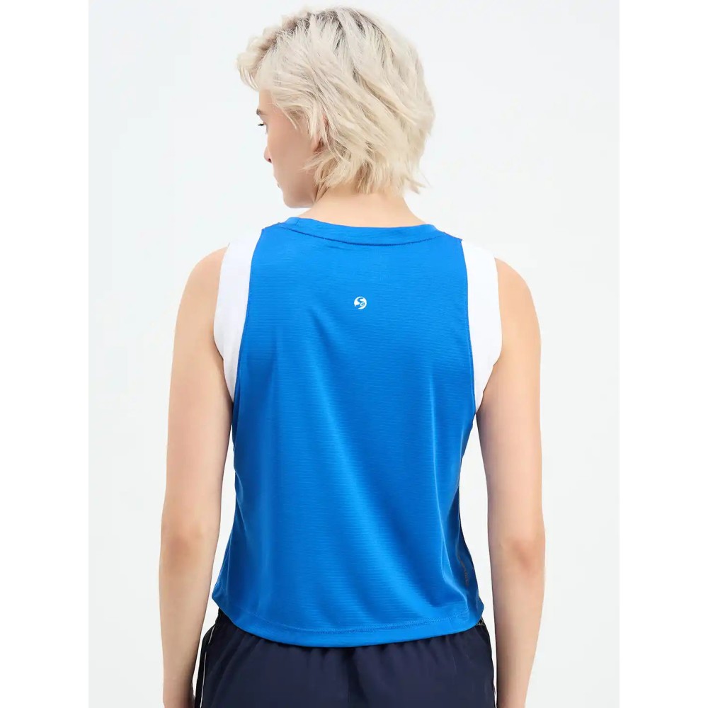 SG H1WV83081 Women Royal Blue T-Vest, Royal Blue, S SG H1WV83081 Women Royal Blue T-Vest, Royal Blue, S
