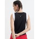 SG H1WV83082 Women Jet Black T-Vest, Jet Black, S