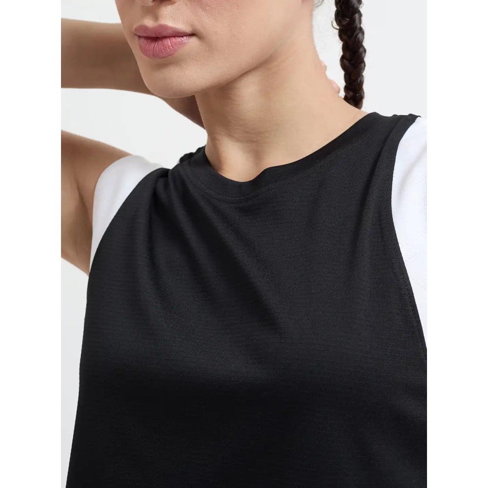 SG H1WV83082 Women Jet Black T-Vest, Jet Black, S