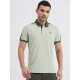 SG H2MP83821 Men Pista/Olive Polo T-Shirt, Pista/ Olive, S