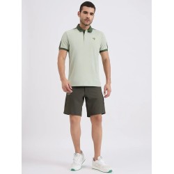 SG H2MP83821 Men Pista/Olive Polo T-Shirt